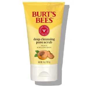 burts-bees-pêssego-e-casca de salgueiro-esfoliante profundo de poros