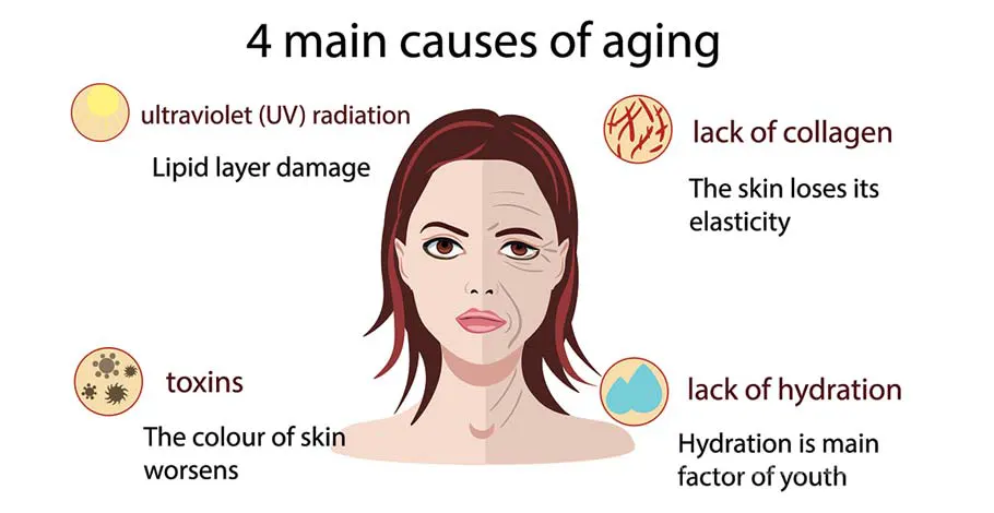 Most Common Causes of Skin Aging And Wrinkle