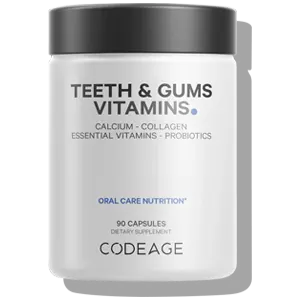 codeage, teeth & gums vitamins, oral care nutrition