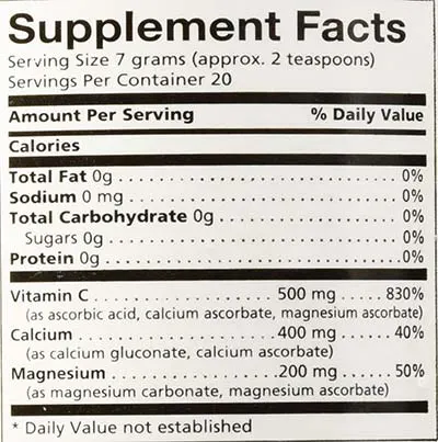 dr newtons naturals calmax original supplement facts