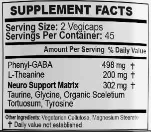 Gabatrol Supplement Facts