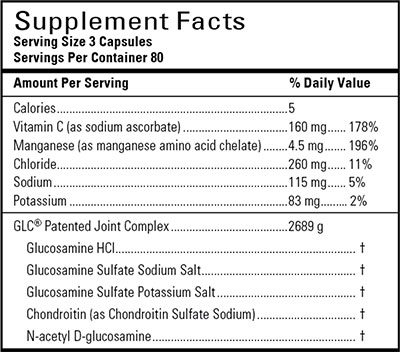 GLC 2000 Supplements Facts