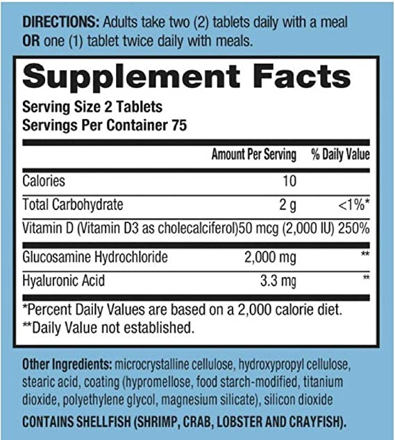fatos sobre suplementos de glucosamina, vitamina d3 e ácido hialurônico