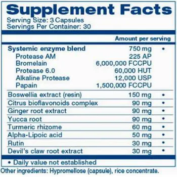 Heal-N-Soothe Supplement Facts