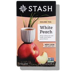 stash tea oolong white peach tea